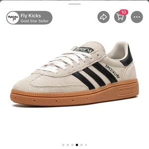 Adidas Spezial Cream and Black Sneakers
